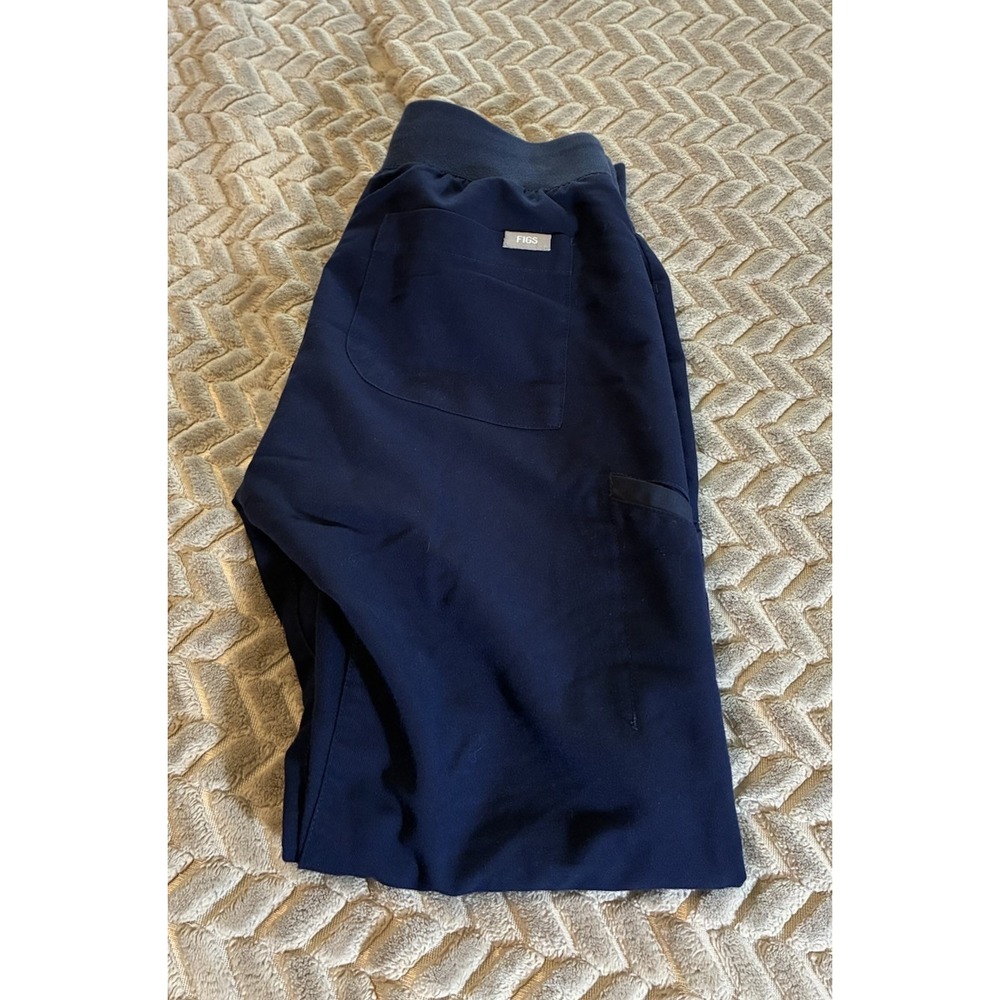 Figs XXS Navy Blue Jogger Scrub Pants Drawstring Inseam 27 Inches Pockets